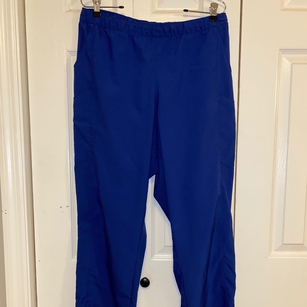 Royal blue W123 size XL scrub pants